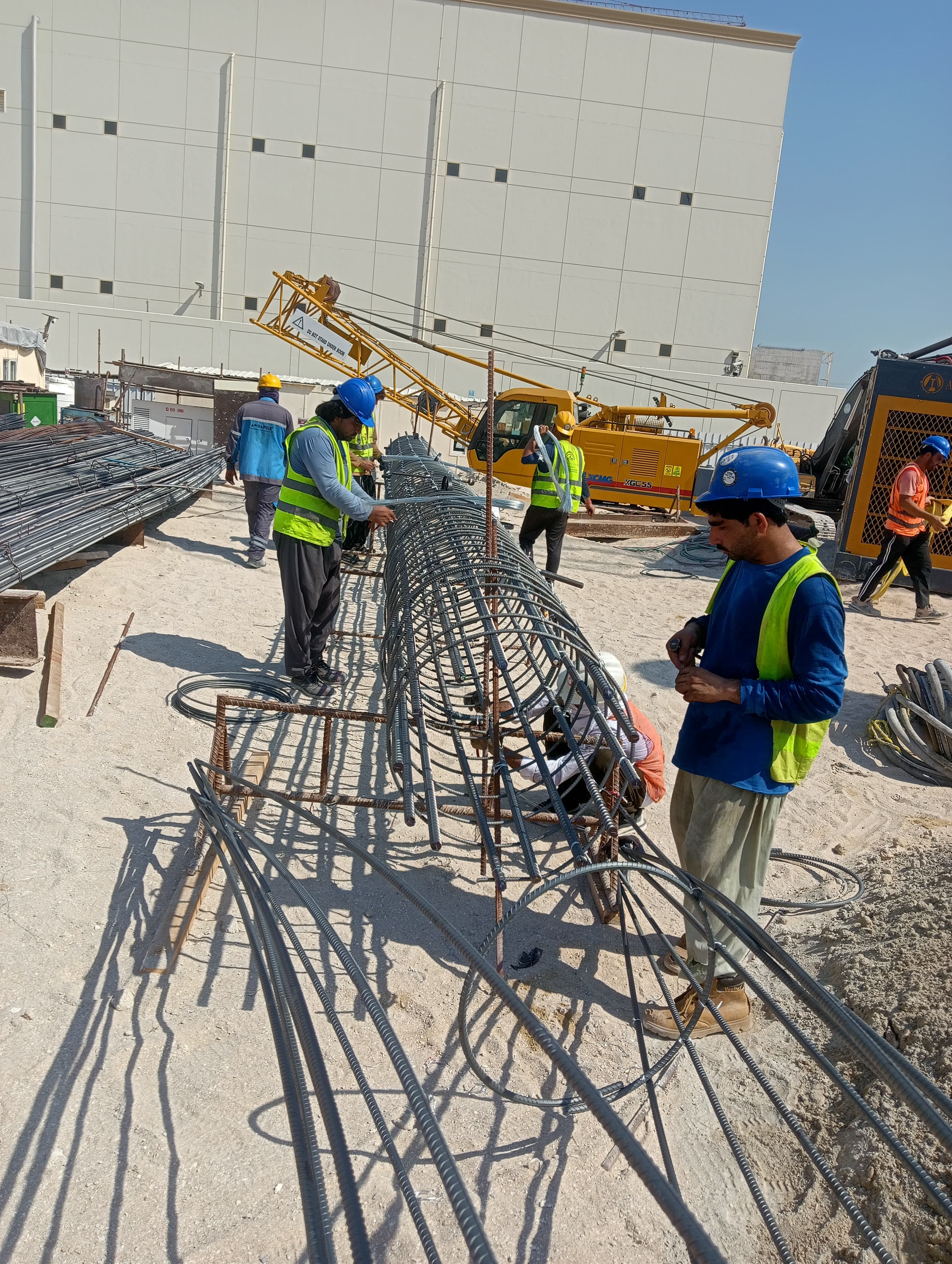 Faiz Sultan Structural Steel Cage & Pile Foundation Site, Dubai